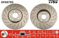 Bremsscheiben Bremsbeläge Set Vorne, Bild 1
