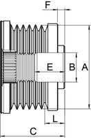 Generatorfreilauf Riemenscheibe Lichtmaschine, Bild 2