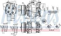 Kompressor Klima Klimaanlage Klimakompressor, Bild 7
