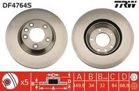 Bremsscheiben Bremsbeläge Set Vorne, Bild 1