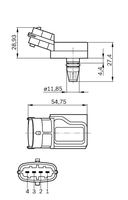 Sensor Ladedruck Ladedrucksensor, Bild 8