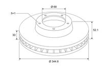 Bremsscheibe Scheibenbremse, Bild 2
