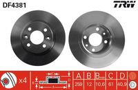 Bremsscheiben Bremsbeläge Set Vorne, Bild 1