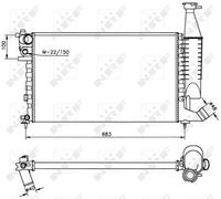 Kühler Wasserkühler Motorkühler, Bild 3
