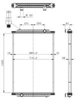 Kühler Wasserkühler Motorkühler, Bild 5