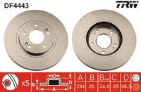 Bremsscheiben Bremsbeläge Set Vorne, Bild 1