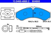 Bremsbelag Satz Bremsscheibe Scheibenbremse, Bild 2