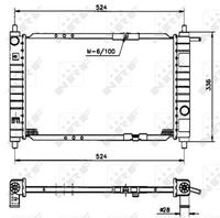 Kühler Wasserkühler Motorkühler, Bild 5