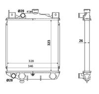 Kühler Wasserkühler Motorkühler, Bild 5