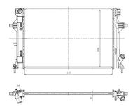 Kühler Wasserkühler Motorkühler, Bild 1
