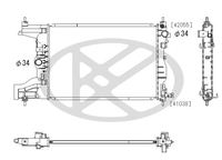 Kühler Wasserkühler Motorkühler, Bild 1