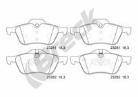 Bremsbelag Satz Bremsscheibe Scheibenbremse