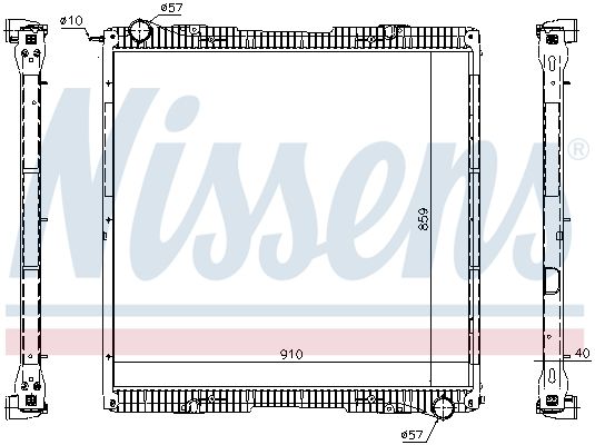 Kühler Wasserkühler Motorkühler
