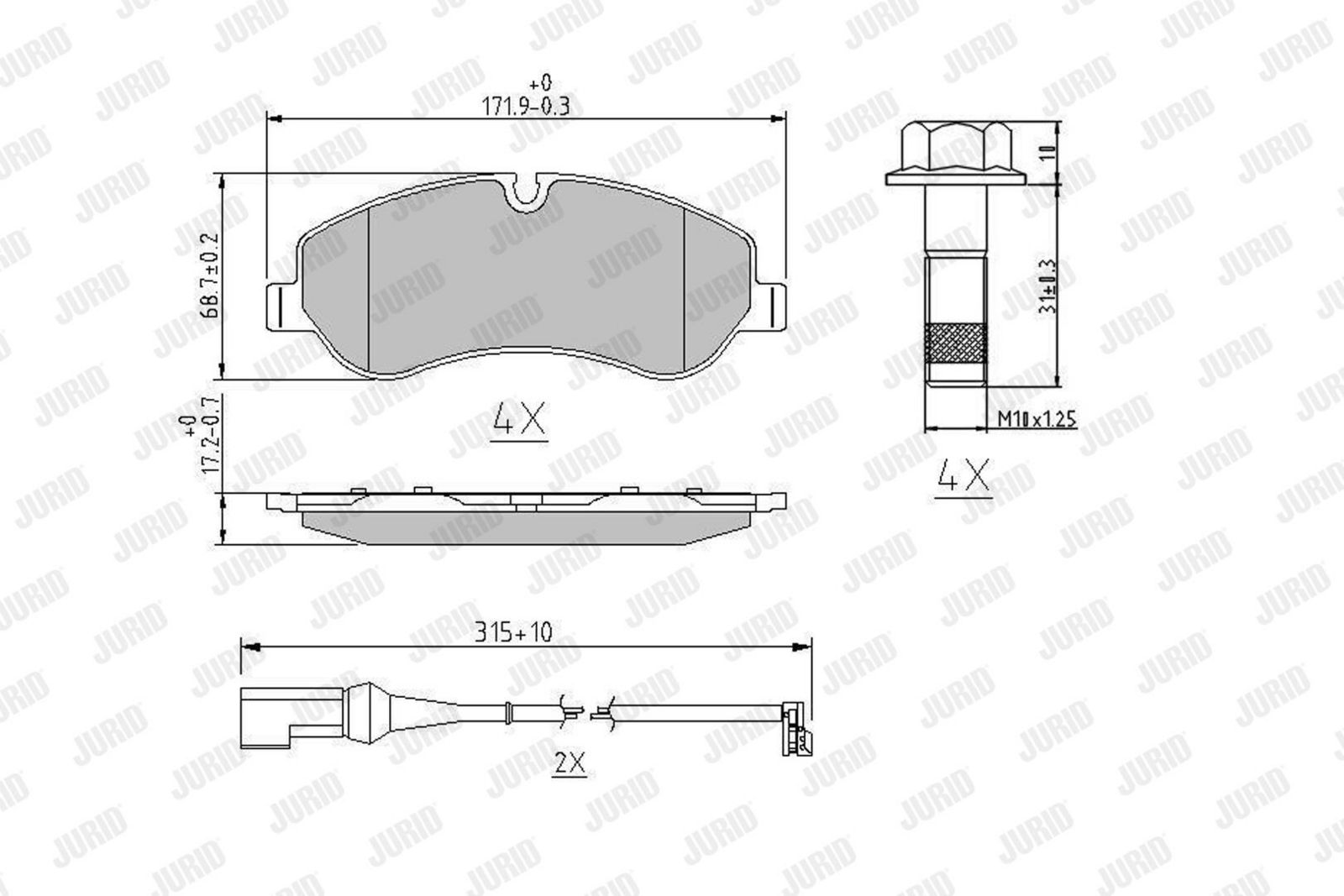 Bremsbelag Satz Bremsscheibe Scheibenbremse