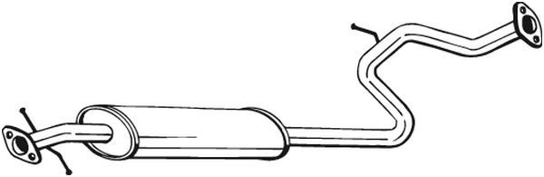 Mittelschalldämpfer Auspuff