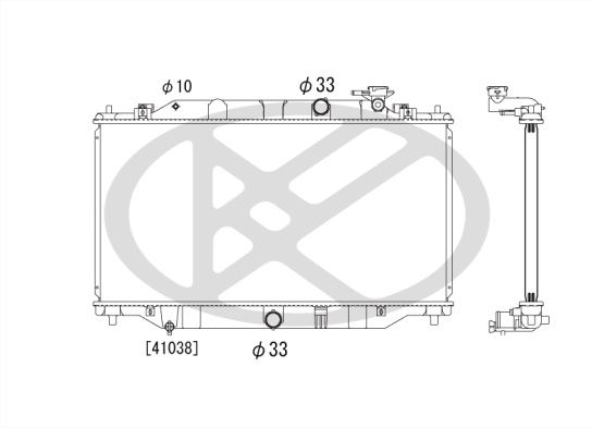Kühler Wasserkühler Motorkühler