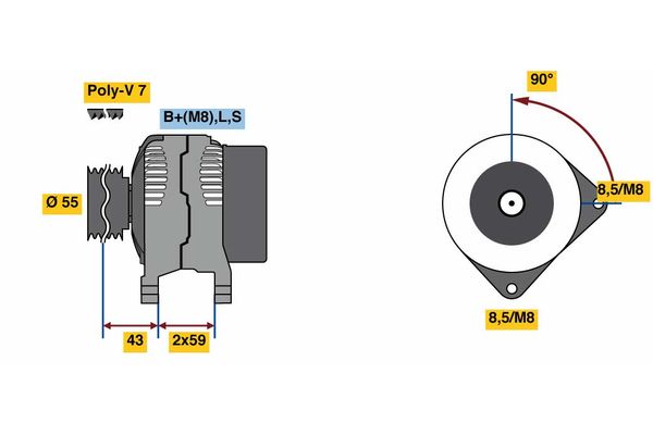 Lichtmaschine Generator