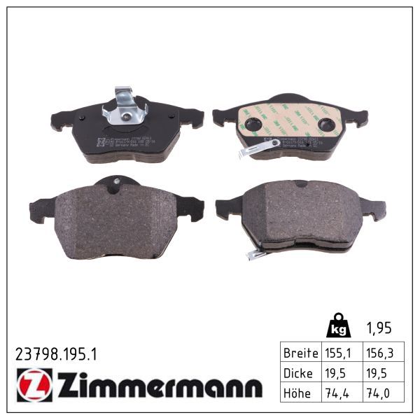Bremsbelag Satz Bremsscheibe Scheibenbremse