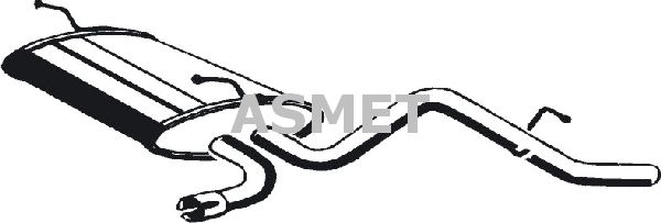 Endschalldämpfer Auspuff Schalldämpfer