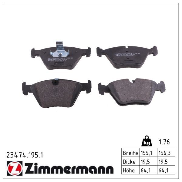 Bremsbelag Satz Bremsscheibe Scheibenbremse