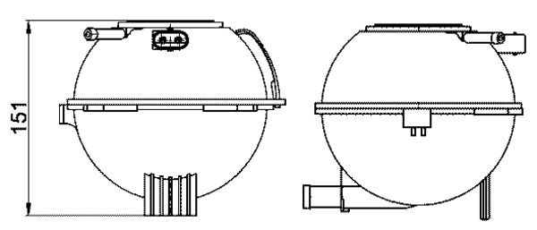 Ausgleichsbehälter Kühlwasserbehälter