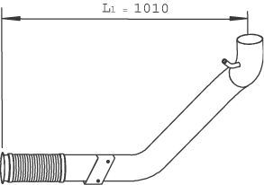Abgasrohr Hosenrohr Flexrohr