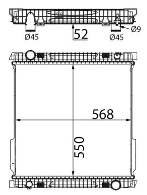 Kühler Wasserkühler Motorkühler