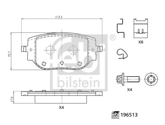Bremsbelag Satz Bremsscheibe Scheibenbremse