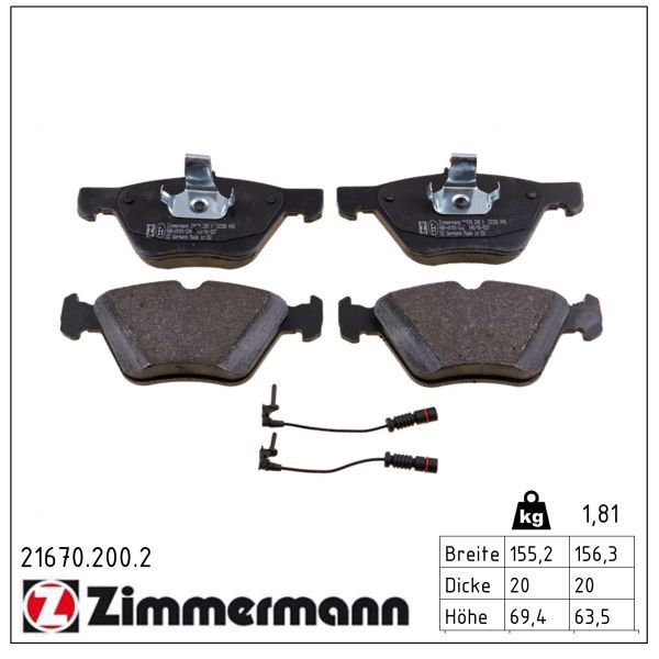 Bremsbelag Satz Bremsscheibe Scheibenbremse