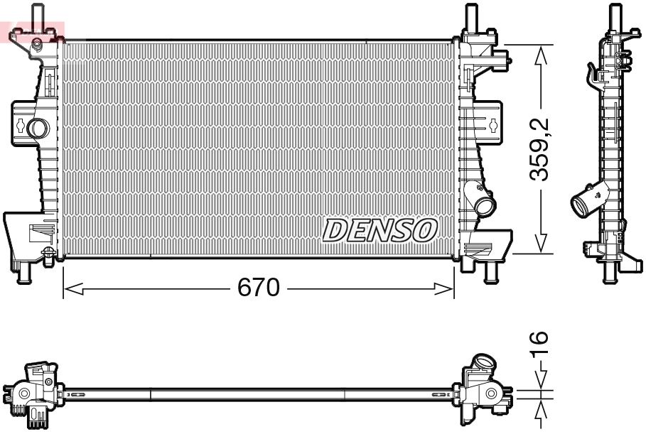 Kühler Wasserkühler Motorkühler