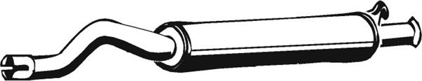 Mittelschalldämpfer Auspuff